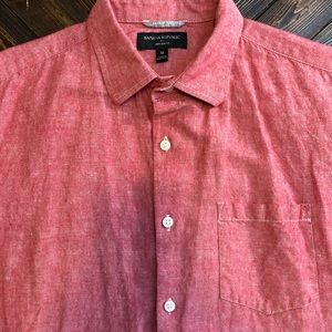 MENS SALE! Banana Republic linen shirt